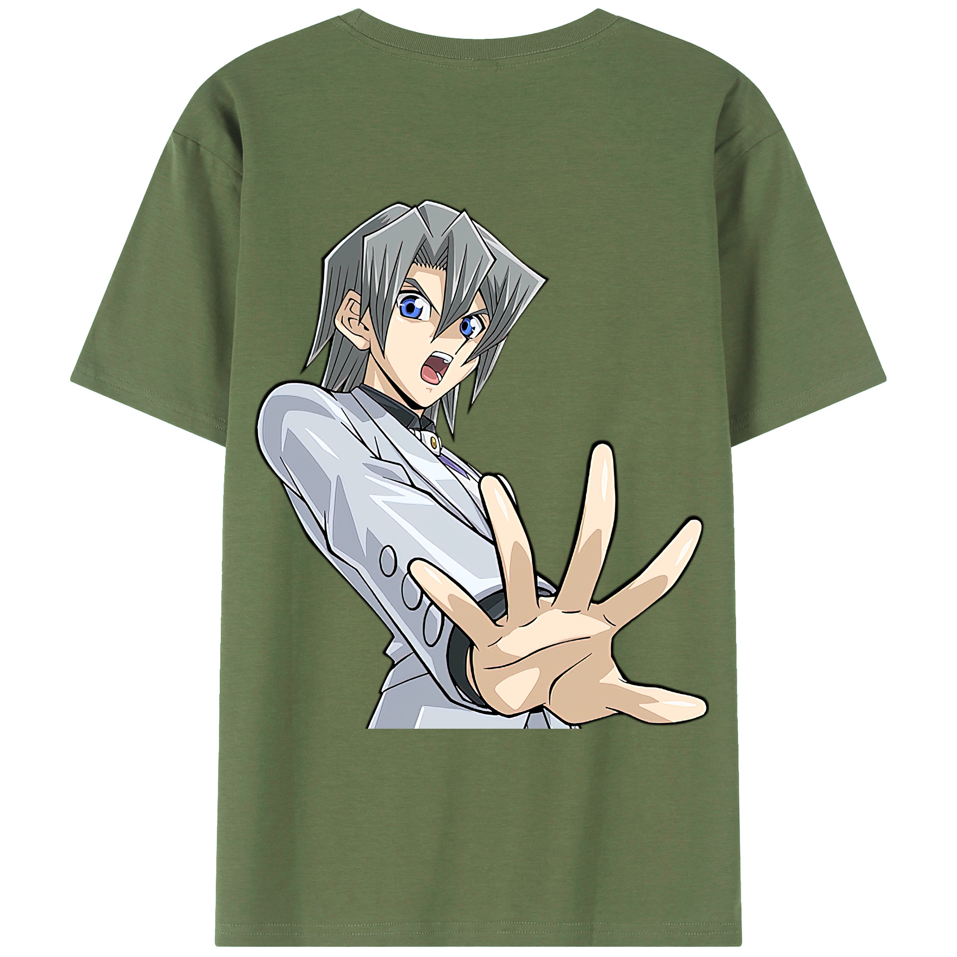 （画像用） 遊☆戯☆王 Yu-Gi-Oh! 綿100％ メンズ半袖Tシャツ（バックプリント） 通気性